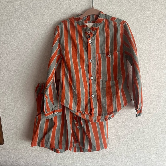 Natalie Martin Other - NATALIE MARTIN Striped Orange and Gray Set